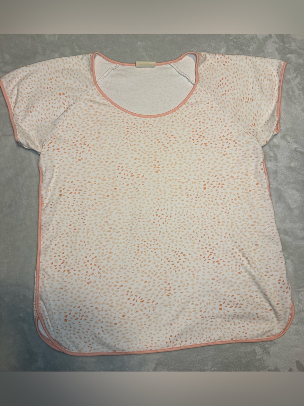 LAKE Pima Cotton Short Sleeve Pajamas Top XL
